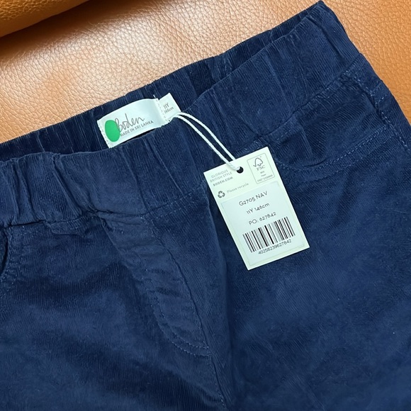 NWT Mini Boden Cord Leggings pants corduroy. Sz 11 y, 146 cm - Picture 4 of 5